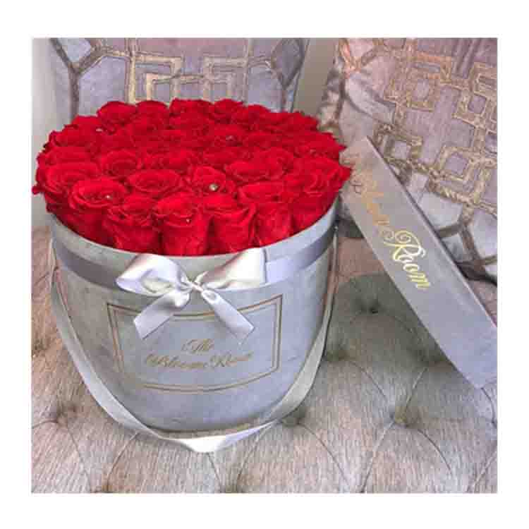 Red Rose Flower Box Paper Tube